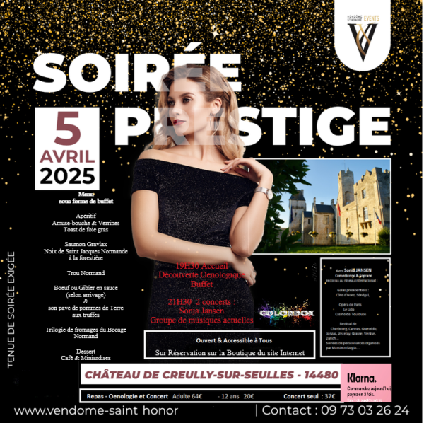 Soirée Prestige au Château Médiéval de Creully sur Seulles dans le Calvados (entre Caen et Bayeux).